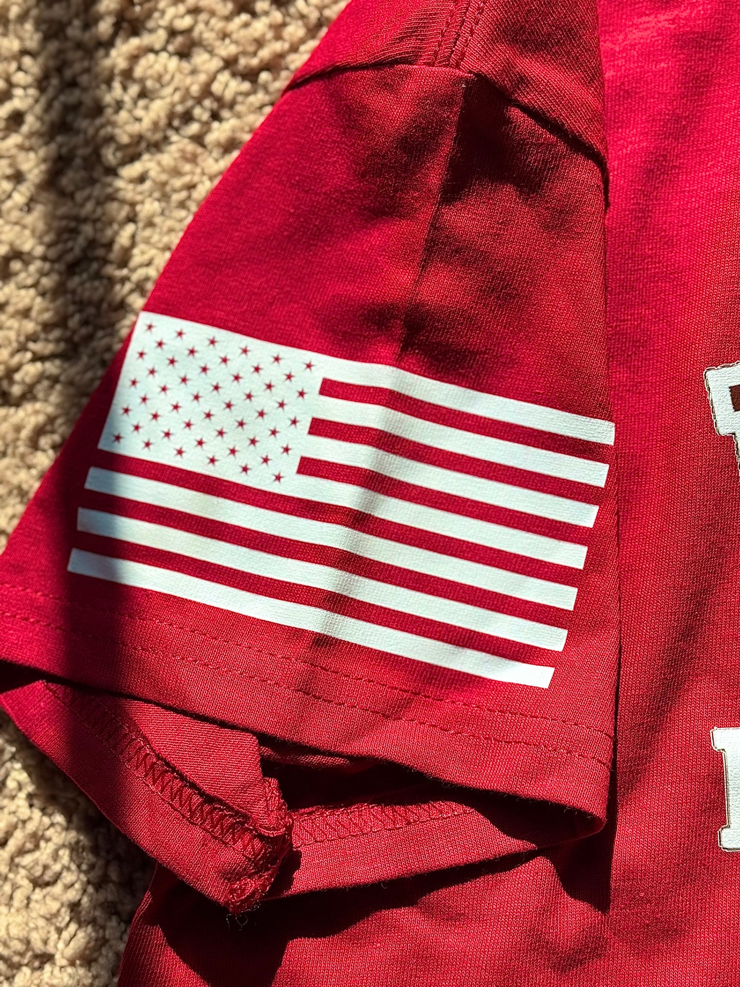 R.E.D. Isaiah 41:10 red t shirt (remember everyone deployed)