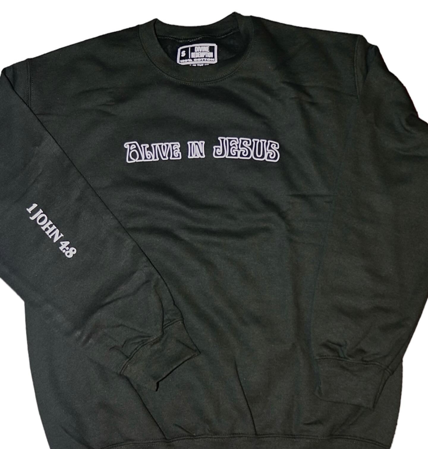ALIVE IN JESUS CREW(forest green)