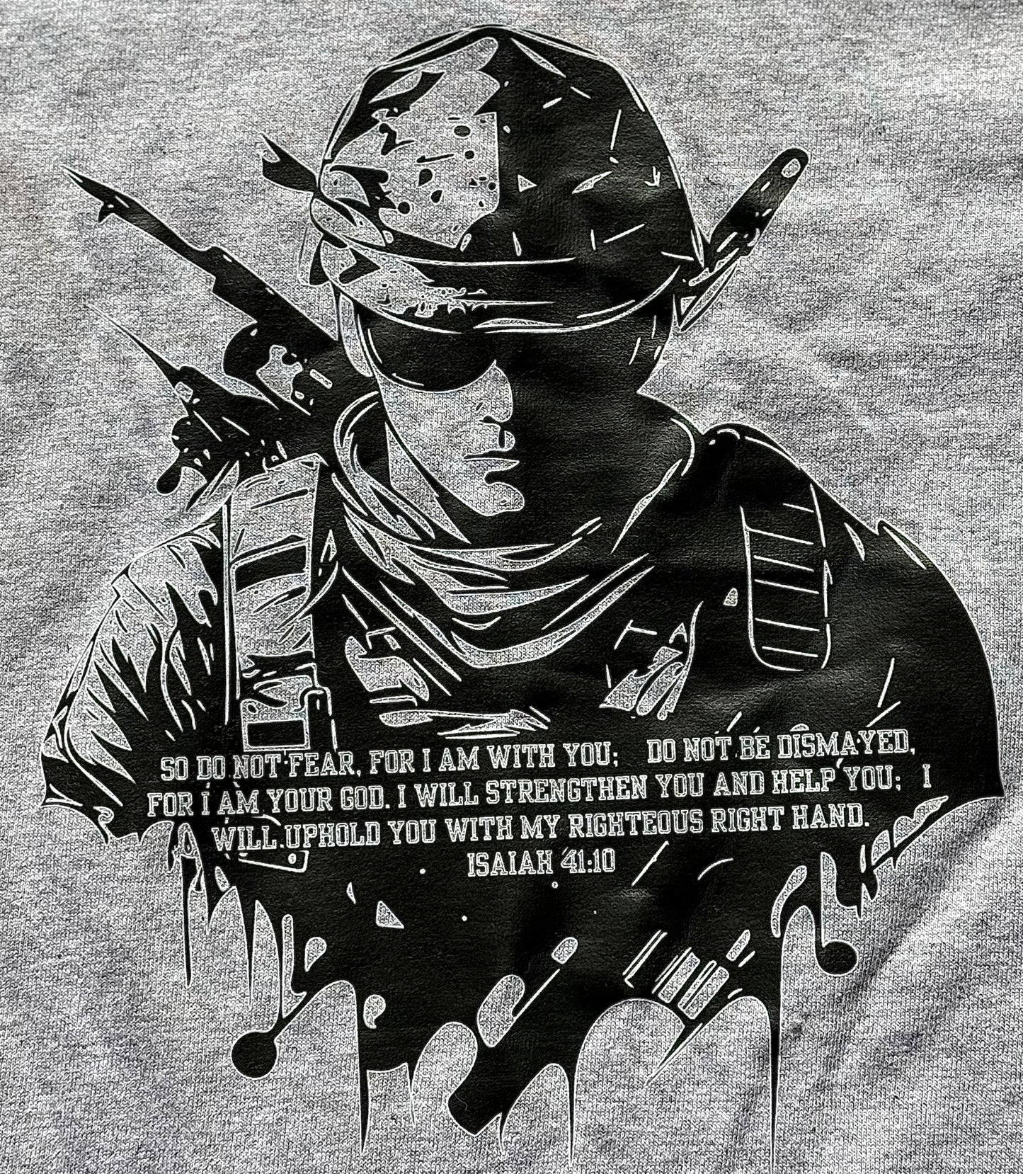Isaiah 41:10 (GREY) t shirt