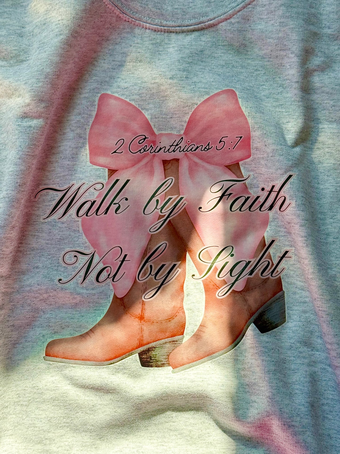Walk by faith (grey) crewneck