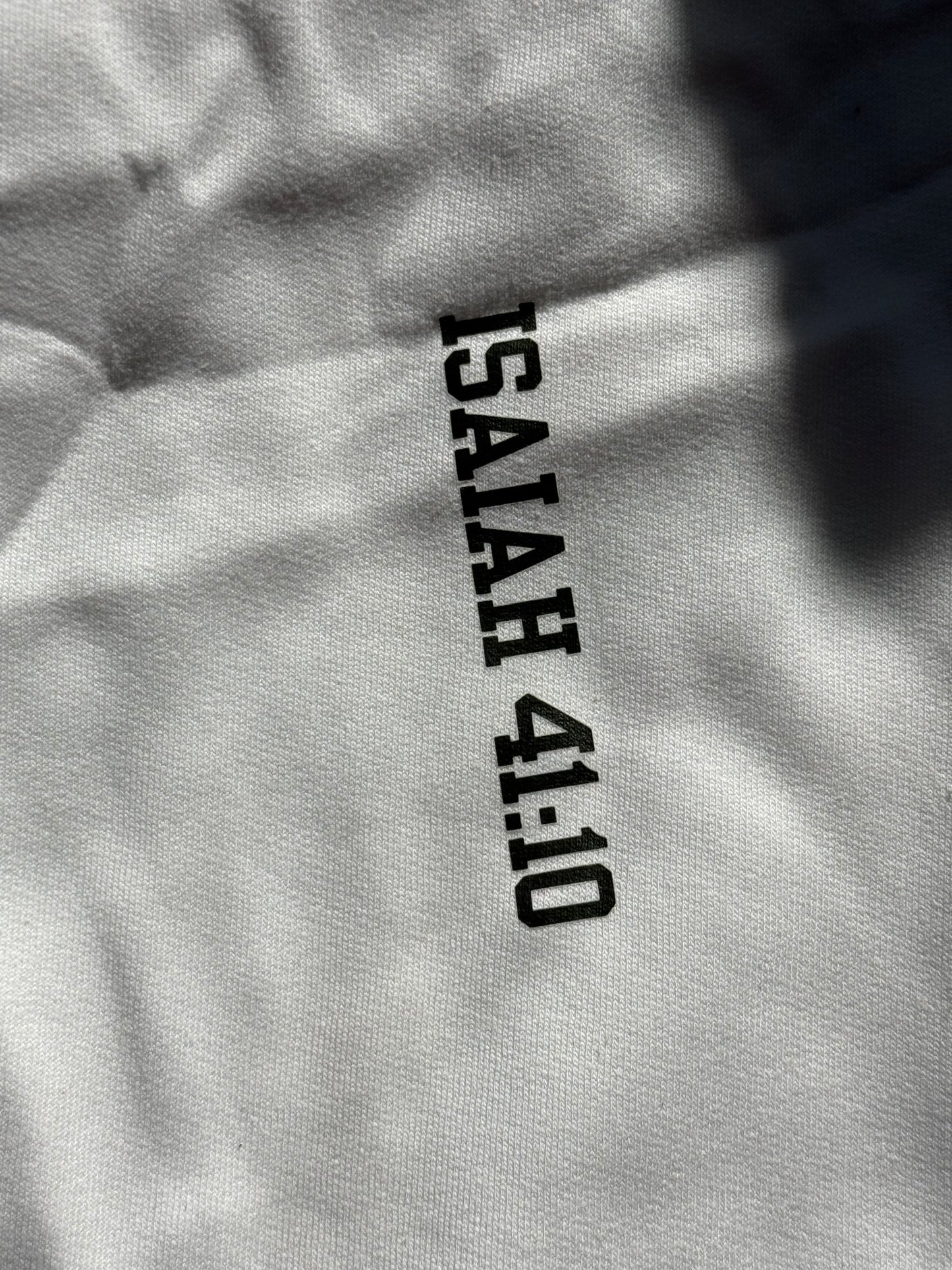 Isaiah 41:10 (white) crewneck