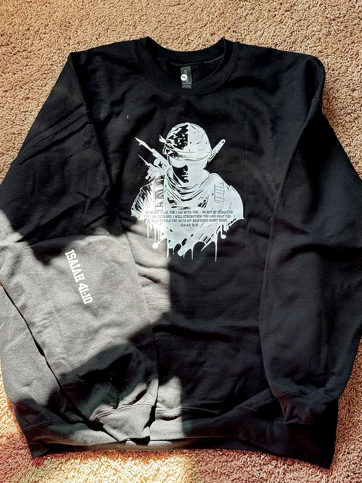 Isaiah 41:10 (black) crewneck