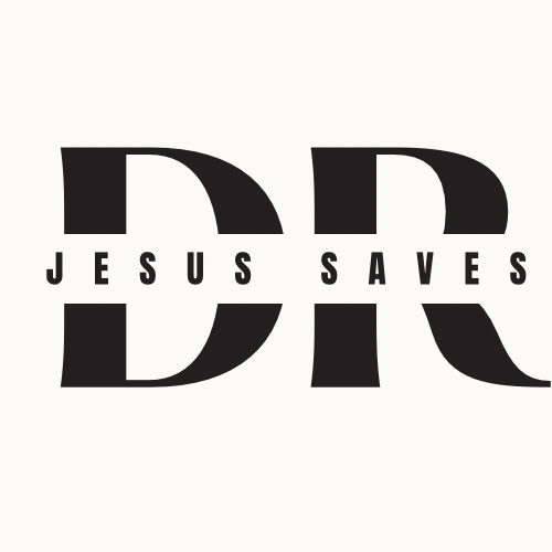 DR Jesus saves sticker 2”x2”