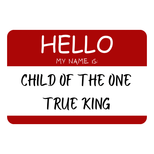 Hello my name is sticker 2”x2”