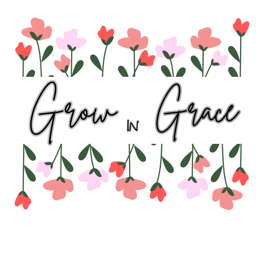 Grow in grace sticker 2”x2”