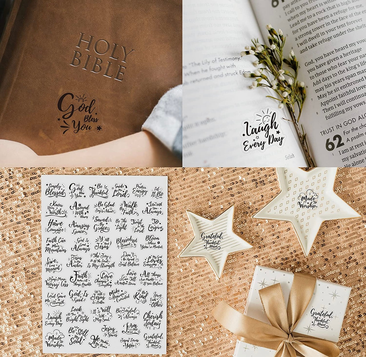 Bible sticker sheet
