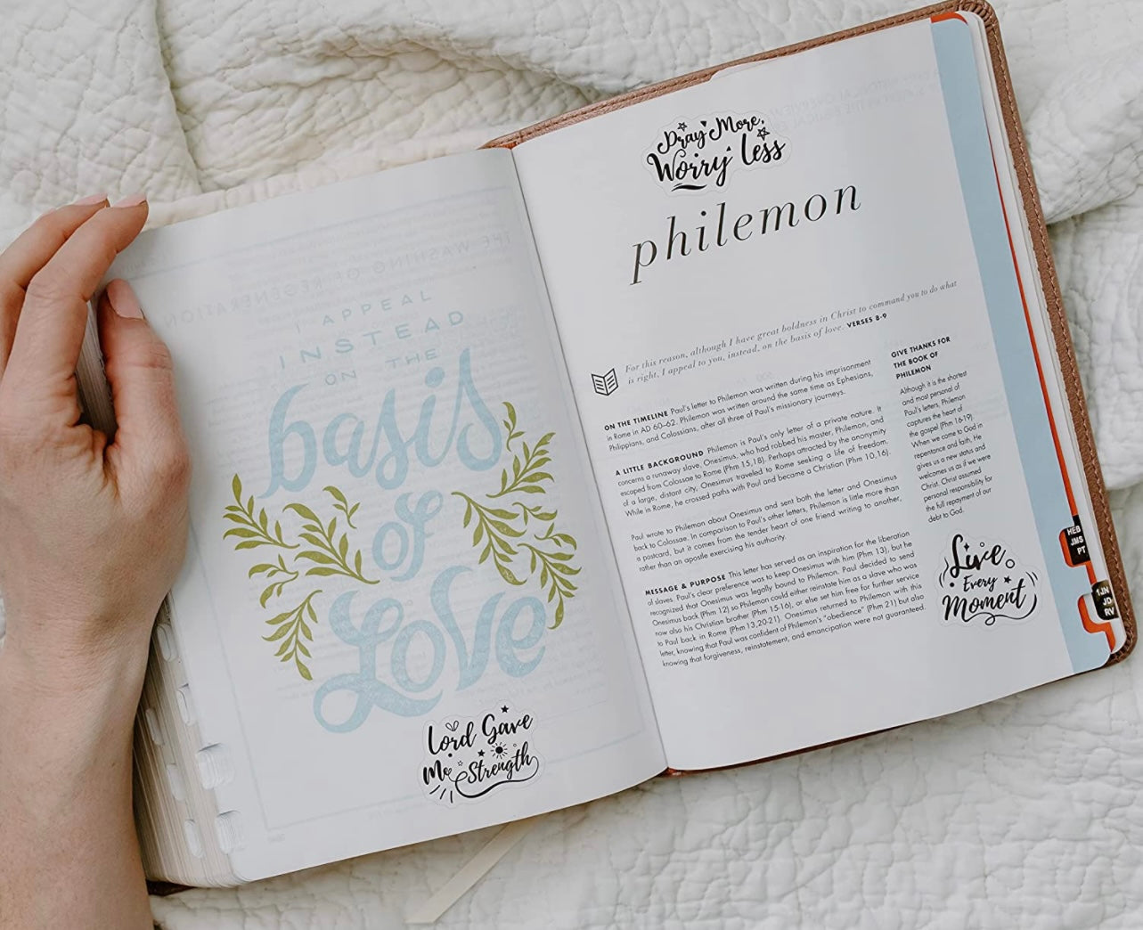 Bible sticker sheet