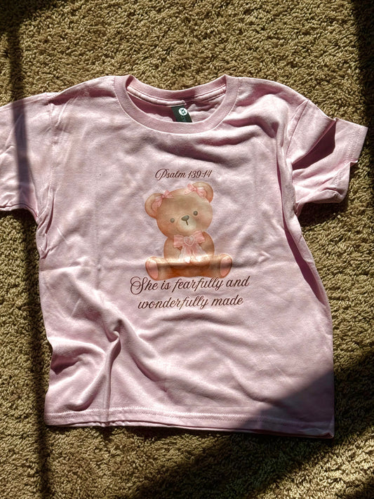 Pink girls t shirt