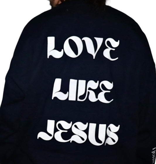 LOVE LIKE JESUS CREW (navy blue)