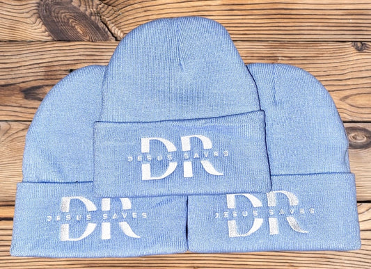 Jesus saves cotton beanie (Baby blue)
